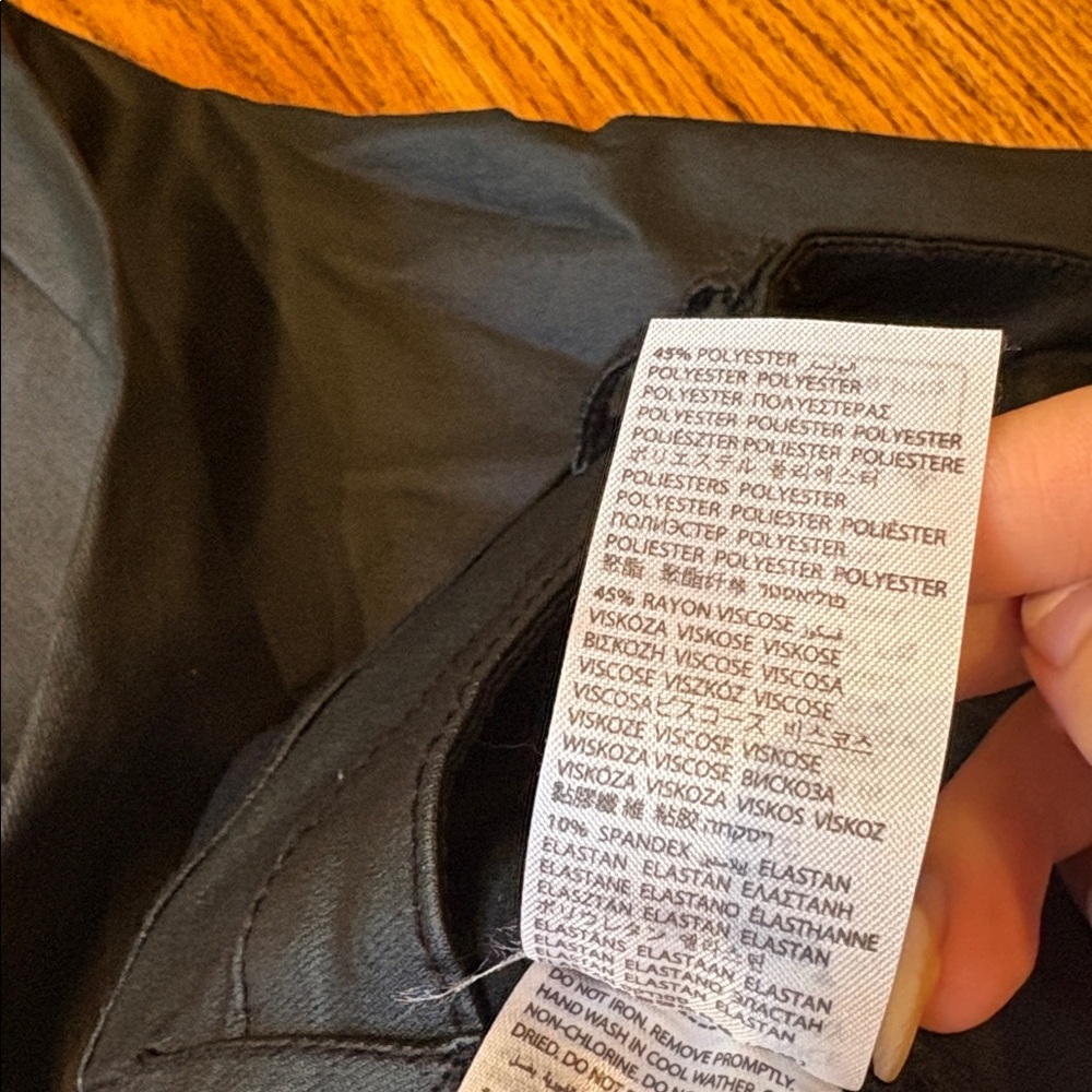 Edikted Woman’s Black Flare Faux Leather Pants Size XS - Picture 6 of 6